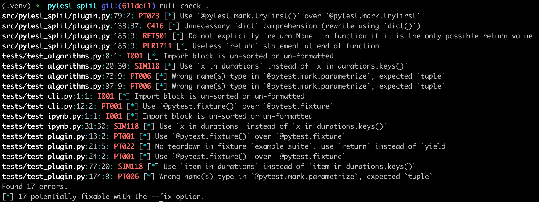 Ruff: one Python linter to rule them all